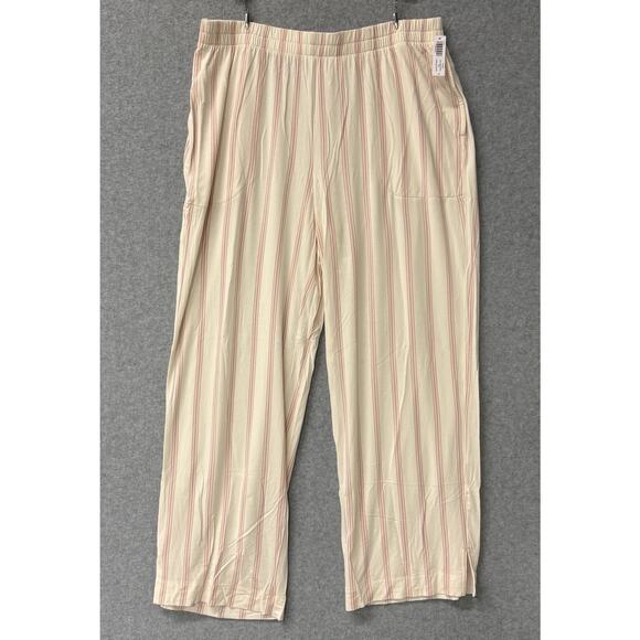 Soma Cool Nights Pajama Set Sparkling Stripe Pink Size Medium NEW w/ Blemish - Picture 6 of 11